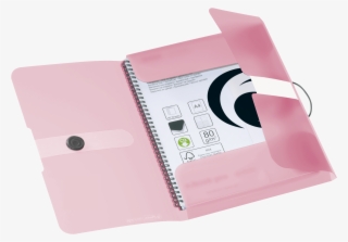 Wallet Folder Pastels Pp A4 Rose Transp