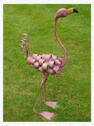 Large Flamingo Metal Indoor Outdoor Pond Garden Ornament