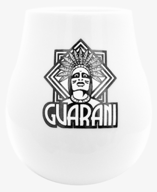Gourd Ceramic White With Logo Guarani
