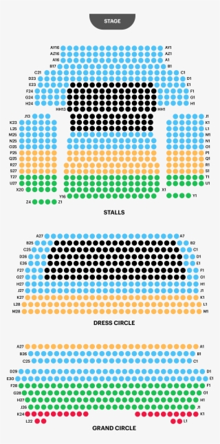 Aldywch Theatre Seating Plan