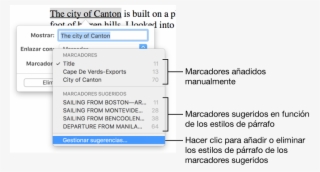 La Lista De Marcadores Con Marcadores Añadidos De Forma