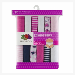 Girls' 12 Pack Assorted Color Hipster Assorted Print