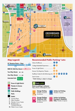 Crossroads District Parking Map