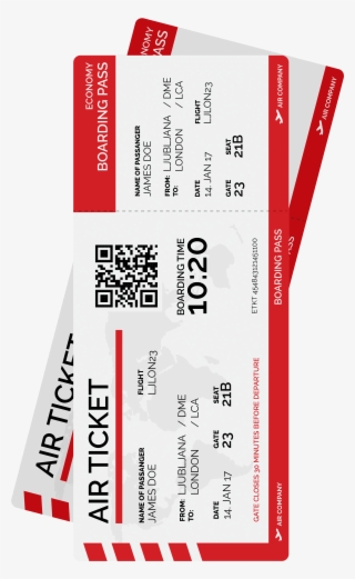 Airline Boarding Pass Label