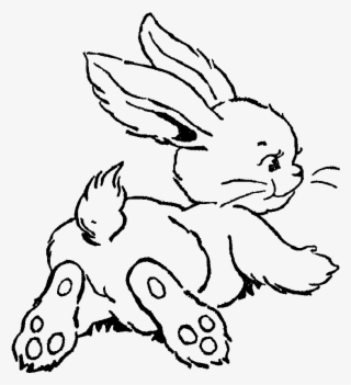 This Digital Easter Clip Art Of A Rabbit Is Perfect