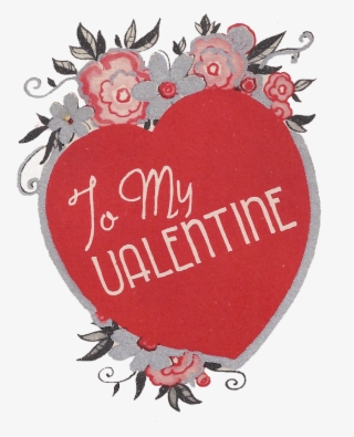 Free Vintage Clip Art To My Valentine Greeting Card