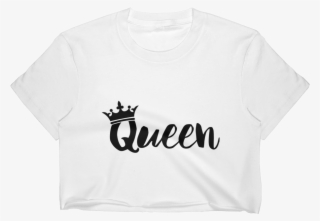 Squiggle Queen W/crown Ladies' Crop Top