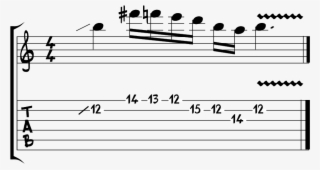 Example 5 Easy Guitar Licks B Blues Scale Lick