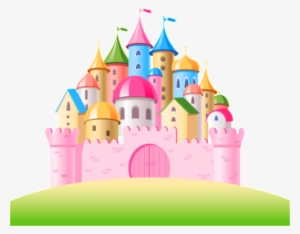 Cartoon Beautiful Colored Fairytale Castle Pattern - Cinderella Castle Clipart Png