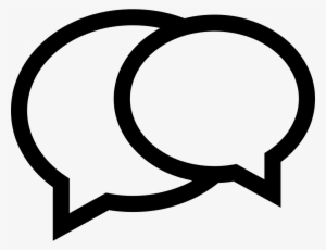 Png File - Two Speech Bubbles Png