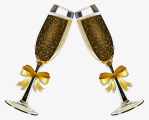 Wedding Png Pic - Gold Wine Glass Clip Art