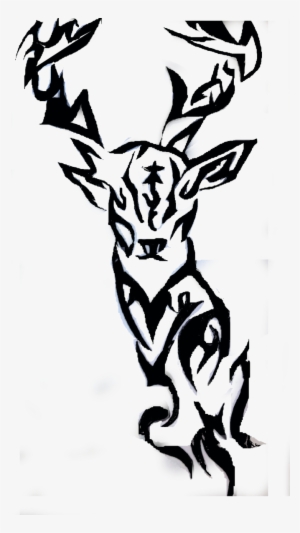 Tribal Deer By Anime - Tribal Deer Drawings