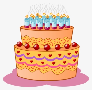 Birthday Cake Svg Vector File, Vector Clip Art Svg - Birthday Cake Clip Art