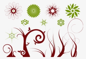 Vector Swirl Png Picture - Free Vector Flowers