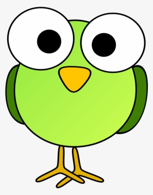 Bluebird Clipart Green Bird Pencil And In Color Bluebird - Big Eyed Cartoon Animals