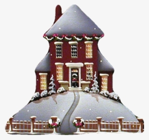 Christmas Clipart House 2 - Christmas House Clip Art