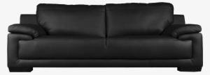 Black Sofa Png Image - Double Sofa Bed Leather