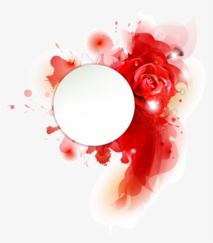 Watercolors Watercolor Roses Rose Red Nameplate Borders - Flower Background  For Editing Transparent PNG - 1024x1147 - Free Download on NicePNG