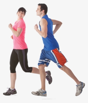 Running Man And Women Png Image - People Jogging Png