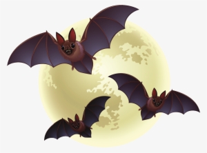 Creepy Bats Halloween - Transparent Halloween Png