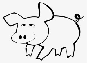 Guinea Pig Drawing Coloring Book Piggy Bank Free Commercial - Outlines Of A Pig