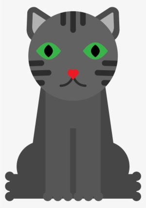 Korat Kitten Whiskers Black Cat Hello Kitty - Cat