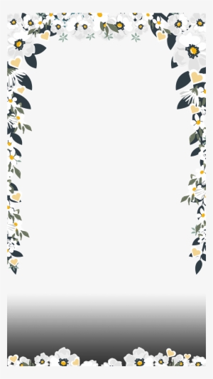 Elegant White Floral Wedding Snapchat Filter - Wedding Snapchat Filter Png