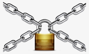 Lock Clipart Lock Chain - Lock With Chain Png