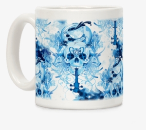 221b Sherlock Skull Watercolor Coffee Mug - Beer Stein