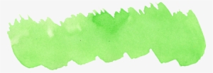 Green Watercolor Png - Brush Stroke Clipart Png