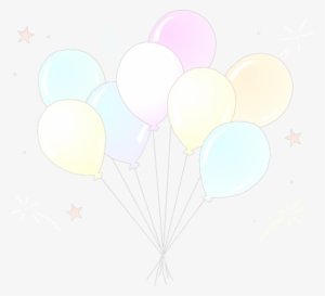 Clip Art Of Balloons Of Different Colors - Night