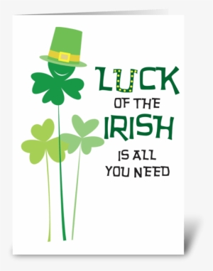 Irish Is All You Need Greeting Card - Illustration