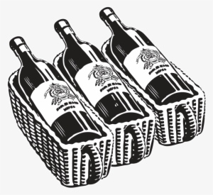 Bottle Of Wine Drawing At Getdrawings - Wine Bottle Drawing Png