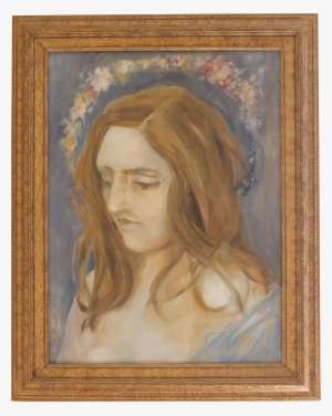 "elizabeth With A Flower Halo" Painting On Chairish - Portrait