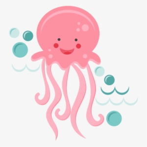 Smiling Jellyfish Svg Scrapbook Cut File Cute Clipart - Jellyfish Clipart