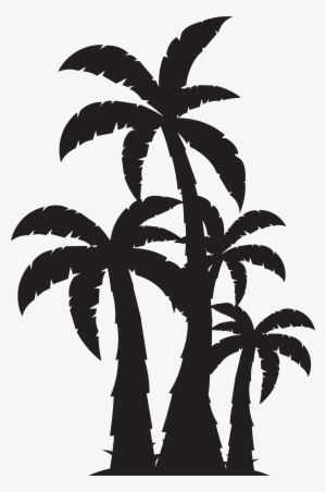Palm Trees Silhouette Clip Art Imageu200b Gallery Yopriceville - Palm Trees Svg Free