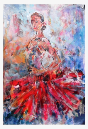 Flamenco Dancer In Red Dress - Dance