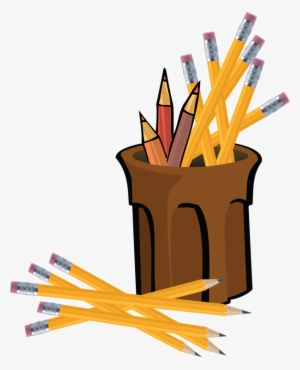 We Miss You, Chan - Cup Of Pencils Clip Art