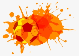 Fifa World Cup Football Watercolor Painting - World Cup Design Png
