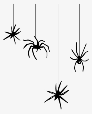 28 Collection Of Halloween Hanging Spider Clipart - Hanging Spider Transparent