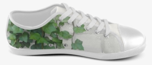 Watercolor Vines, Climbing Plant Women's Canvas Shoes - Tennis Shoe
