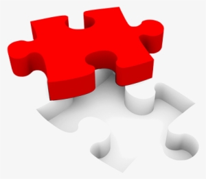 Puzzle Piece And Hole - Red Jigsaw Piece Png