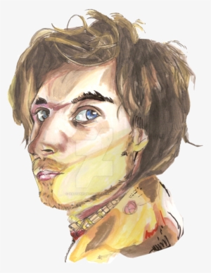 Pewdiepie Draw And Watercolor By Hatsunesnow On Deviantart - Self-portrait