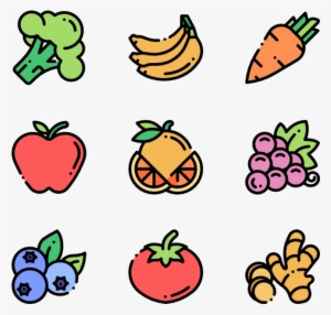 Fruits And Vegetables - Fruits And Vegetables Cartoon Png