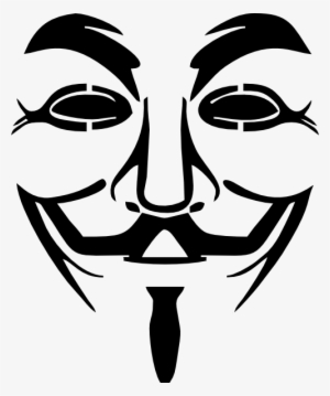 Anonymous Mask Drawing - Guy Fawkes Mask Clipart