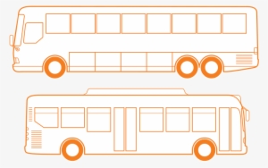 National And Urban Buses - City Bus Vector Outline
