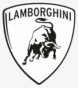 Grafisk Med Symbol Och Text - Lamborghini Logo Black And White