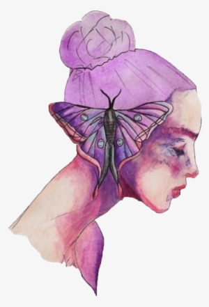 Watercolor Painting Butterfly Transparent Watercolor - Aesthetic Transparent