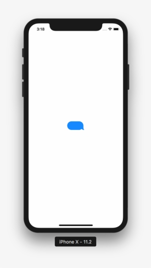 Color Text Bubble Source - Iphone Chat Bubble Png