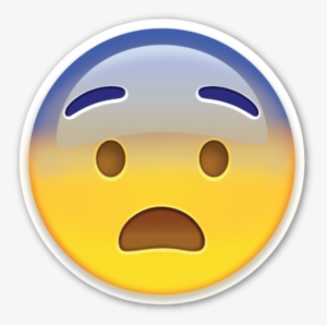Fearful Emoji Png - Emoji Assustado Png